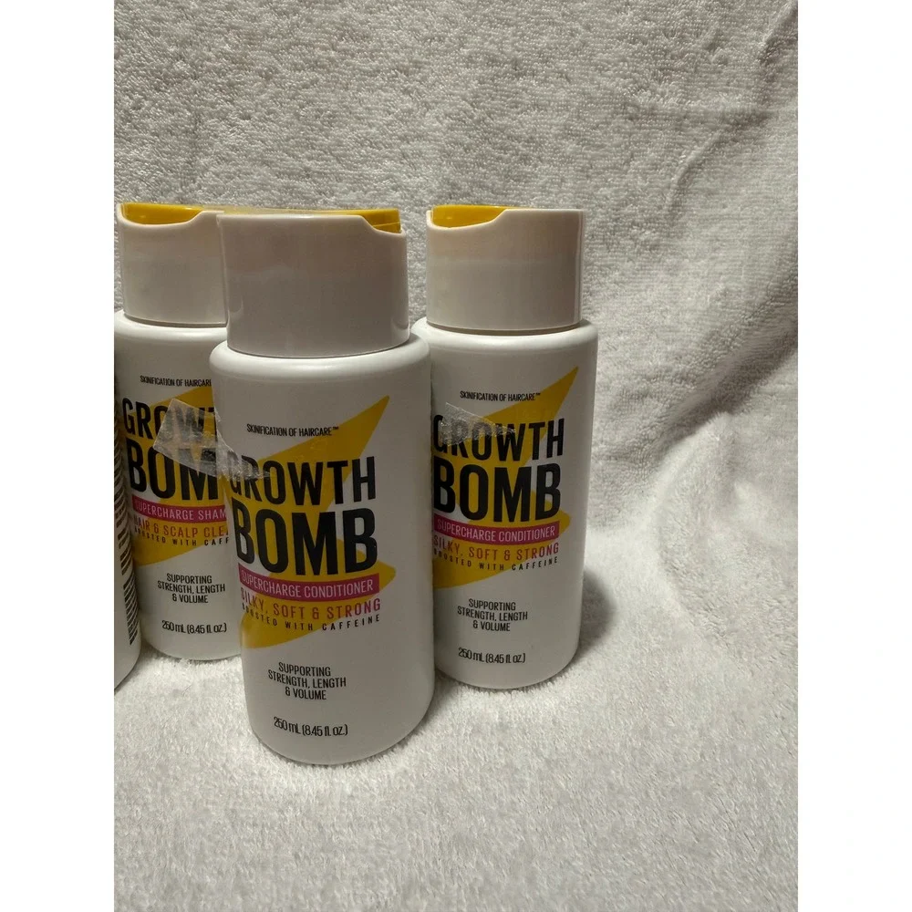 Growth Bomb Supercharge Shampoo and Conditioner Set 250ml Caffeine Hair Care